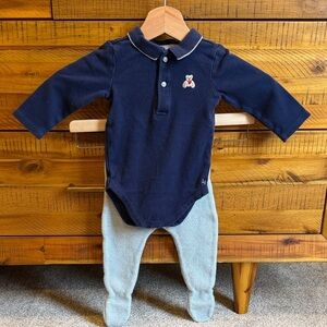 Janie & Jack Shirt + Zara Baby Pants Outfit